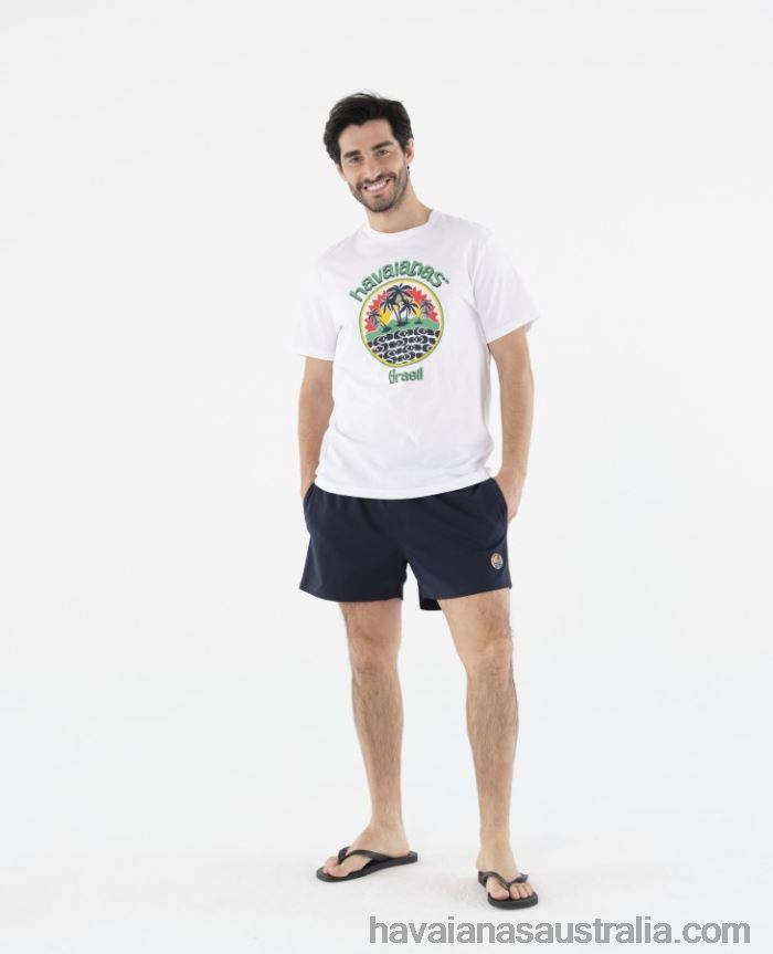 Havaianas T-Shirt Round Patch WHITE